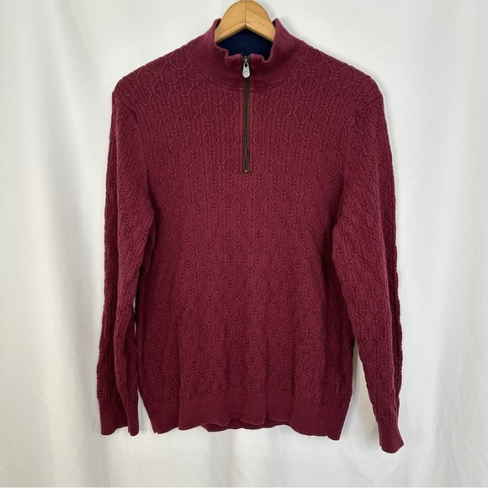 Jos.‎ A. Bank Reserve Traditional Fit Sweater Mens Large Cashmere Quarter Zip